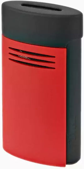 S.T. Dupont Megajet Αντιανεμικός Αναπτήρας Φλόγας Τύπου Jet Matt Black And Red