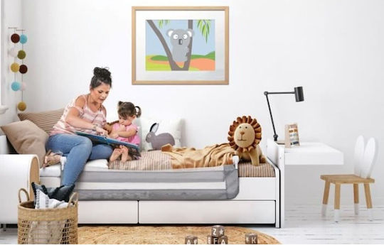 Dreambaby Nicole Foldable Bed Rail Guard Simple Placement made of Fabric in Gray Color 150x50cm 1pcs