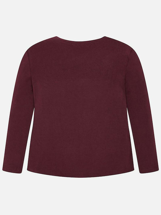 Mayoral Children's Blouse Long Sleeve Burgundy