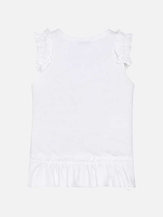 Mayoral Kids Blouse Sleeveless White