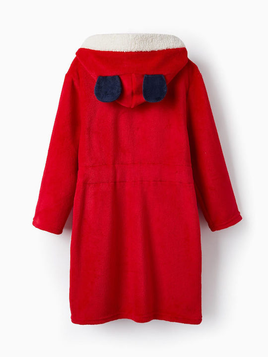 Zippy Kids' Robe Winter Fleece Red