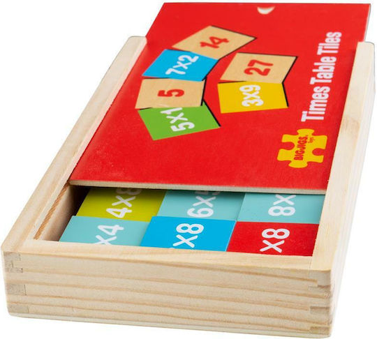 Big Jigs Times Table Box Educational Game Knowledge made of Wood for 3+ years Years Old
