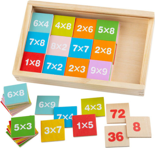 Big Jigs Times Table Box Educational Game Knowledge made of Wood for 3+ years Years Old