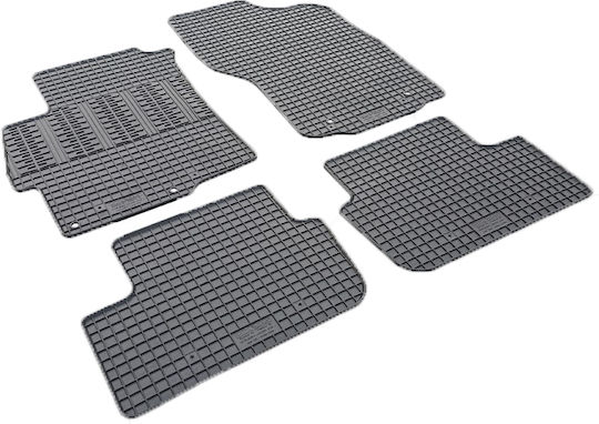 Cik Σετ Μπροστινά και Πίσω Πατάκια 4τμχ για Mitsubishi Lancer 2008-2017 Μαύρα