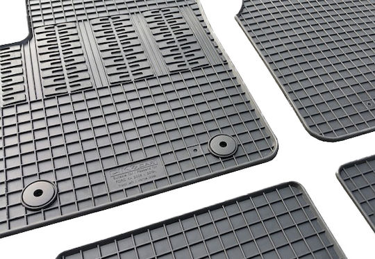 Cik Set of Front and Rear Mats 4pcs for Ford Ka 2008-2017 Black