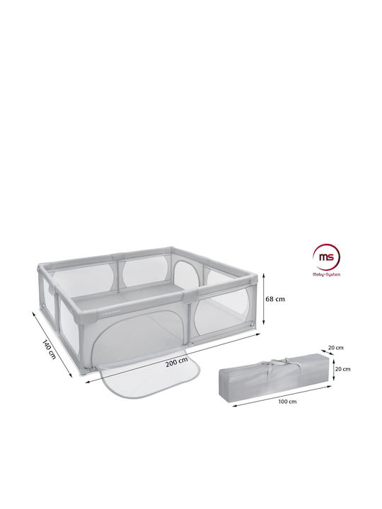 Moby System Πάρκο Γκρι 200x140cm