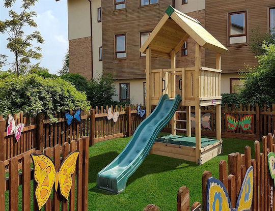 Hy-land Turn de lemn Climbing Frame P2 pentru Uz Profesional