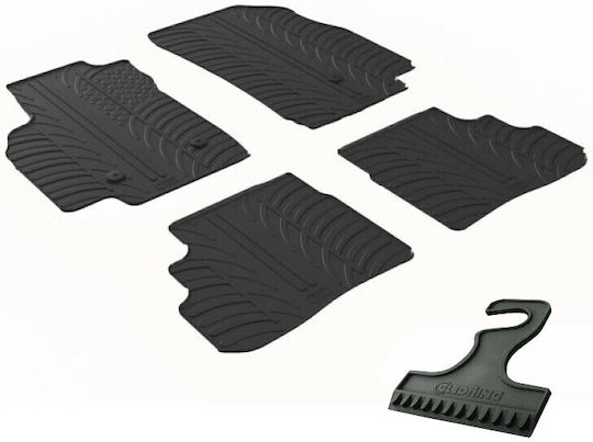 Gledring Set of Front and Rear Mats 4pcs for Opel Karl 2015 Black