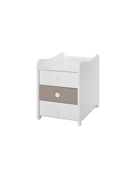 Lorelli Κούνια Πολυμορφική Maxi Plus White/String για Στρώμα 62x110cm