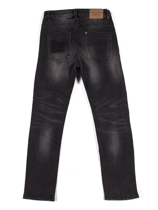 Funky Buddha Pantaloni copii din denim Negru