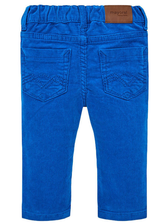 Mayoral Kids Fabric Trousers Blue