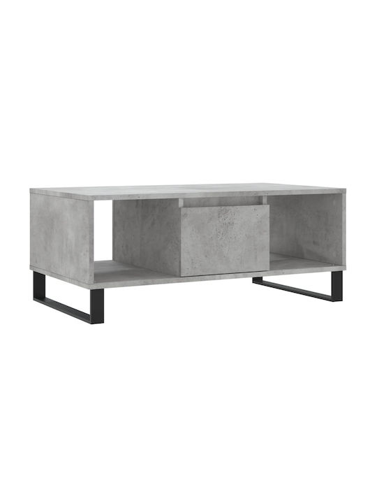 Rechteckig Couchtisch Grey L90xB50xH36.5cm