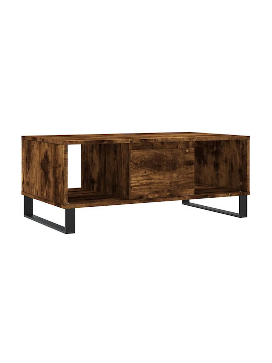 Rectangular Coffee Table Wooden Smoky Oak L90xW50xH36.5cm.