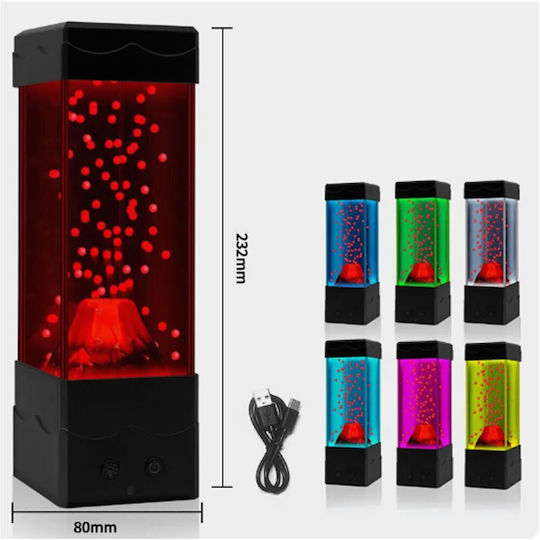 Factory Led Kids Decorative Lamp with Color Changes Black 7.7x22.7cm