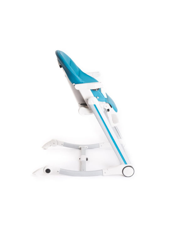 Bo Jungle B-High Chair Αναδιπλούμενο Καρεκλάκι Φαγητού με Ρυθμιζόμενο Ύψος Τιρκουάζ