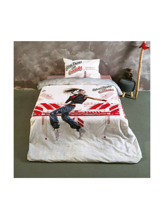 SB Home Σετ Μονά Hip Hop Red 160x260cm