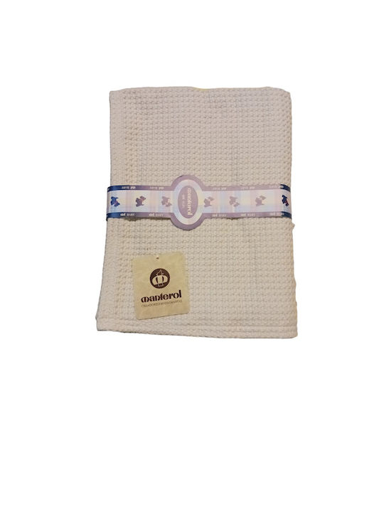 Manterol Casa Blanket Spanish Cot Cotton Pink Pink 110x140cm