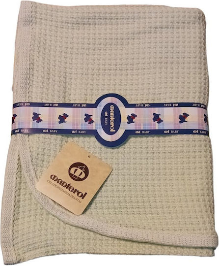 Manterol Casa Pătură Spania Pepinieră Swaddling pături 100% bumbac Bej Cream 75x100cm