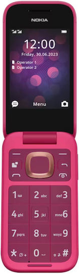 Nokia 2660 Flip Dual SIM (48MB/128MB) Telefon mobil cu Butoane Pop Pink