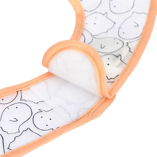 Laessig Spookies Waterproof Лигавник Пластмаса със закопчалка за обръч и примка Оранжев
