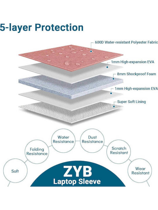 ZYB Laptop-Hülle 15.6" Rosa 1000-42210095