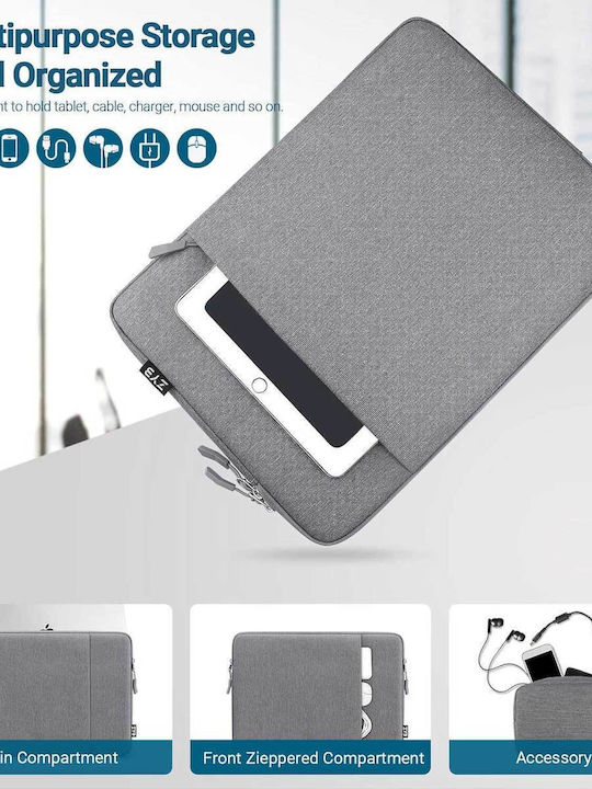 ZYB Αδιάβροχη Θήκη για Laptop 14" σε Γκρι χρώμα 1000-42210100