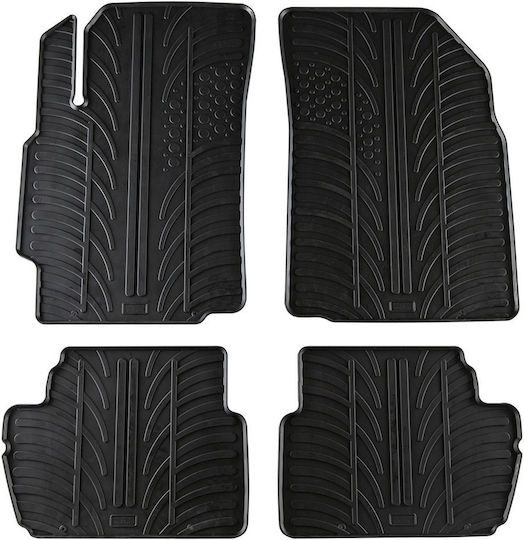 Gledring Σετ Μπροστινά και Πίσω Πατάκια 4τμχ για Chevrolet Spark 2010-2015 Μαύρα