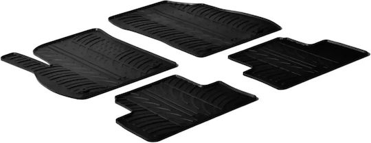 Lampa Set of Front and Rear Mats 4pcs Tray Type for Opel Zafira Tourer 2019+ Black