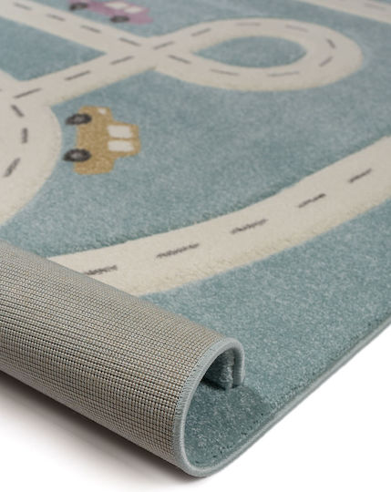 Viokarpet Yolo Kids Rug Drumul Albastru deschis 200x290cm