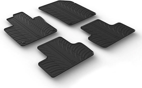 Gledring Set of Front and Rear Mats 4pcs for Volvo XC 60 2017 Black