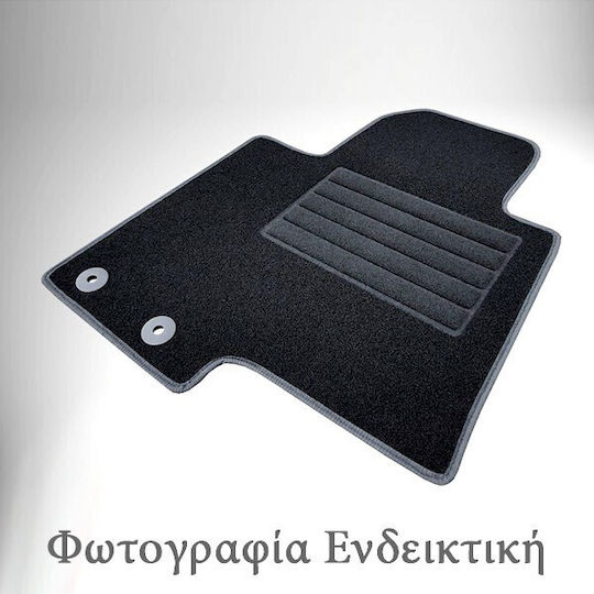 Cik Set of Front and Rear Mats 4pcs for Alfa Romeo Giulia 2015 Black