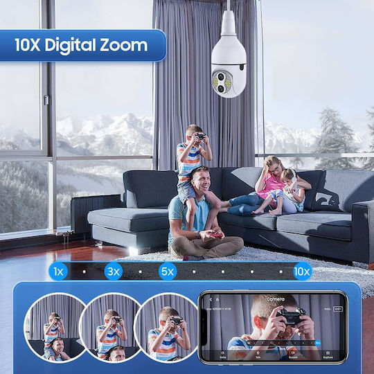 Jortan 104858 IP Überwachungskamera Wi-Fi Full HD 1080p mit Mikrofon