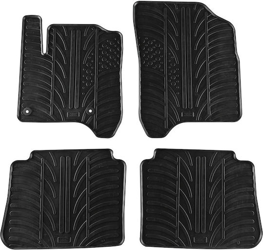 Gledring Σετ Μπροστινά και Πίσω Πατάκια 4τμχ για Citroen C3 Picasso 2009-2017 Μαύρα