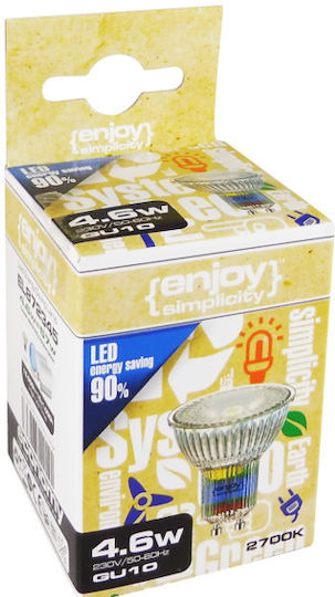 Elvhx LED-Lampe 3.5W für Fassung GU10 und Form MR16 Warmes Weiß 300lm