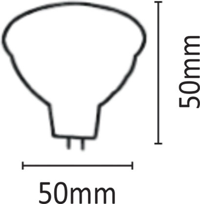 Inlight LED-Lampe 3W und Form MR16 Kühles Weiß 230lm