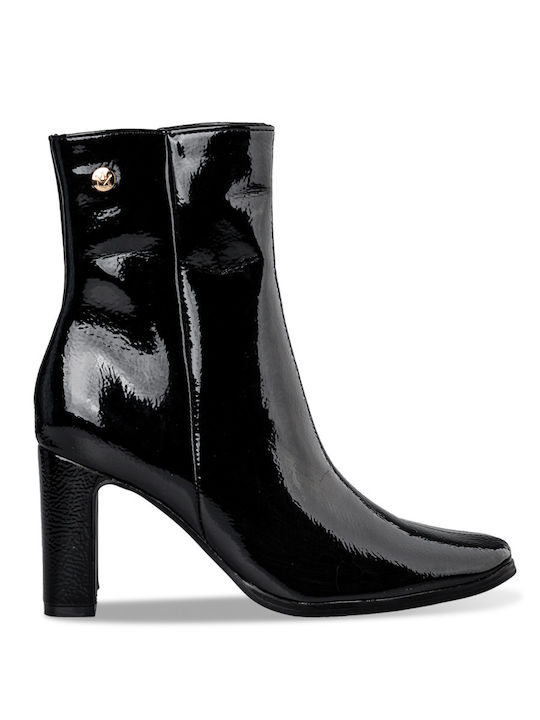 Envie Shoes Women's Ankle Boots with High Heel Black