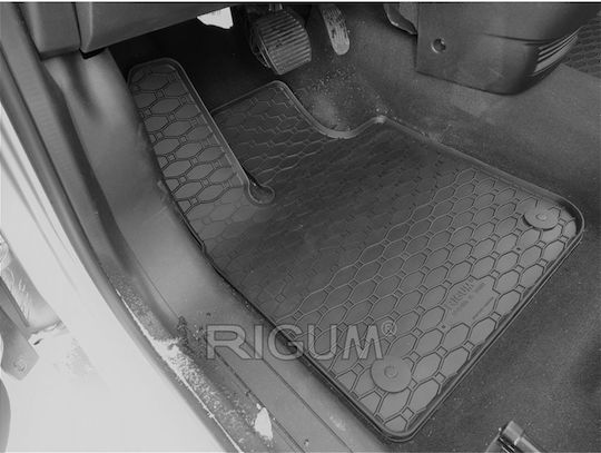 Rigum Set of Front and Rear Mats 4pcs for Kia Optima 2021+ Black
