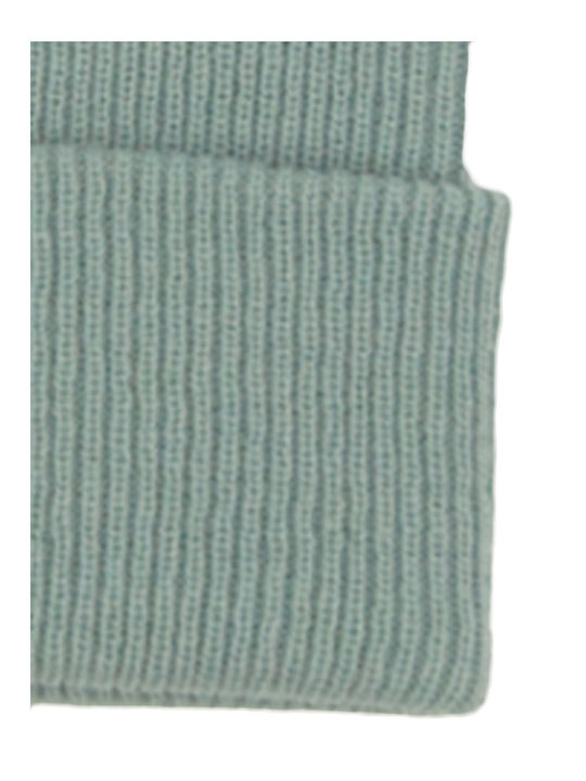 Knitted Beanie Cap Turquoise