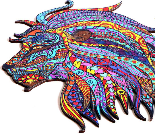 Ξύλινο Παιδικό Puzzle Lion για 8+ Ετών 120pcs iwood