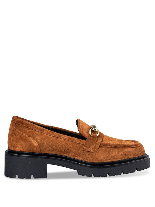 Envie Shoes Γυναικεία Loafers σε Καφέ Χρώμα