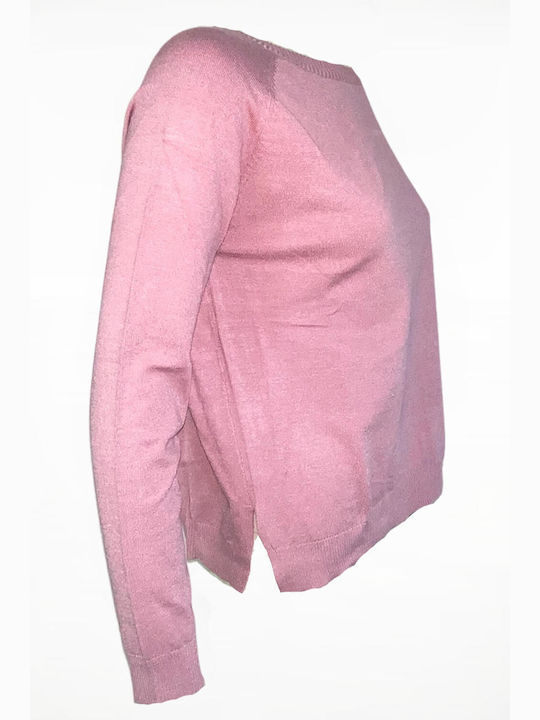 Losan Women's Long Sleeve Sweater Pink