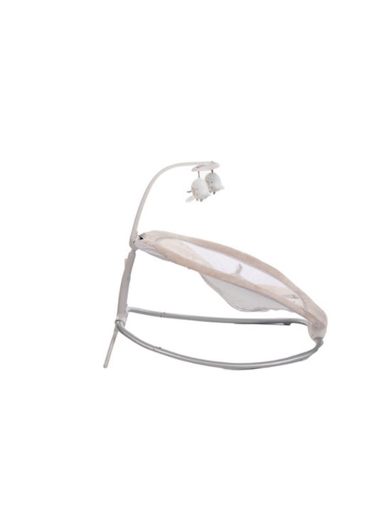 Bo Jungle Electric Baby Relax B-Rocker Moby with Music and Vibration Beige for Child up to 9kg