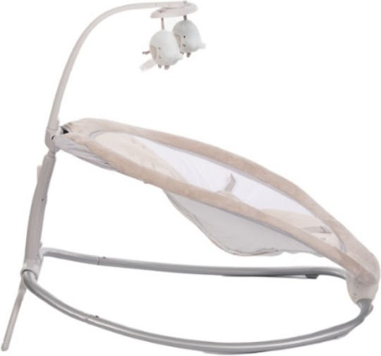 Bo Jungle Electric Baby Relax B-Rocker Moby with Music and Vibration Beige for Child up to 9kg
