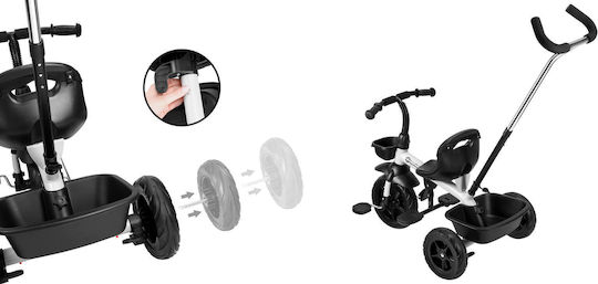 HyperMotion Kids Tricycle Bicycle TOBI Vector with Storage Space & Parental Handle for 12+ Months Gray
