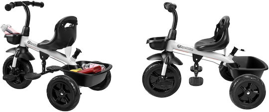 HyperMotion Kids Tricycle Bicycle TOBI Vector with Storage Space & Parental Handle for 12+ Months Gray