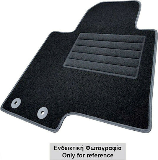 Cik Set of Front and Rear Mats 2pcs for Volkswagen T6 2015 Black