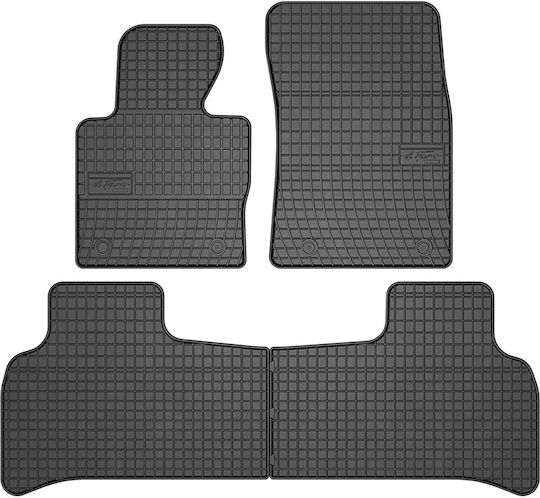 Frogum Satz Vorder- und Hintermatten 4Stück aus Gummi für Land Rover Range Rover Evoque 2005-2012 Schwarz