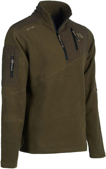 Univers T-shirt Fleece σε Χακί χρώμα