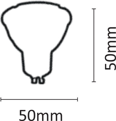 Inlight LED крушка 5W за фасунга GU10 и форма MR16 Неутрално бяло 360лм