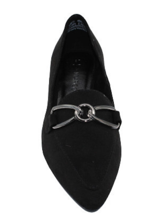 Marco Tozzi Suede Black Low Heels